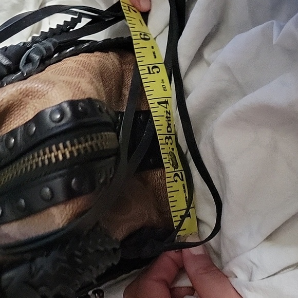 HTF Coach Dreamer 36 With Chelsea Tattoo Fringes Black 37122 EUC - Picture 14 of 15